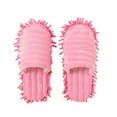 thumbnail image 1 of Tswift Washable Mop Slippers, Lazy Mop Slippers, Detachable Microfiber Slippers, Mop Shoes Dusting Slippers, Floor Cleaning Slippers for Home Office Kitchen Floor Dust Dirt Clean, Pink, S, 35-37, 1 of 1