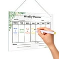 Tswift White Board Weekly Calendar Dry Erase Planner for Wall on Sale
