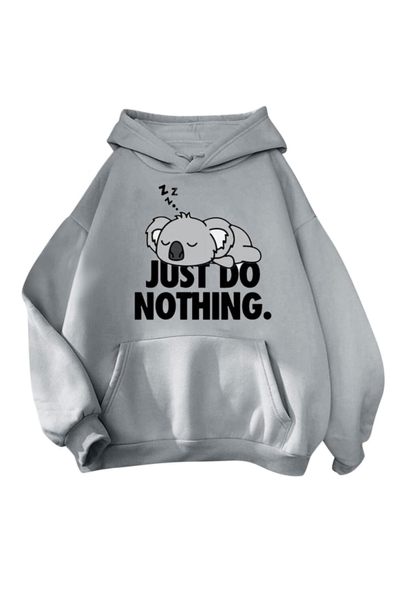 Tthxqing Cute Animal Printed Hoodies for Teen Girls,Womens Graphic Long Sleeve Loose Hooded Sweatshirts,Plus Size Fall Tops Pullovers with Pockets X_Grey S