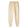 thumbnail image 1 of Tthxqing Mens Plus Size Baggy Sweatpants Trendy Elastic Waist Drawstring Joggers Causal High Waist Solid Workout Running Yoga Pants with Pockets Beige S, 1 of 4