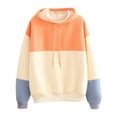 thumbnail image 1 of Tthxqing Womens Color Blocking Graphic Hoodies Sweatshirt Causal Cute Y2k Hooded Pullovers Teen Girls Drawstring Loose Fit Fall Tops X_Pink S, 1 of 6