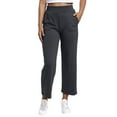 thumbnail image 1 of Tthxqing Womens Plus Size Wide Leg Sweatpants Comfy High Waist Straight Leg Joggers Pants Workout Athletic Running Sweat Pants with Pockets Black XL, 1 of 8