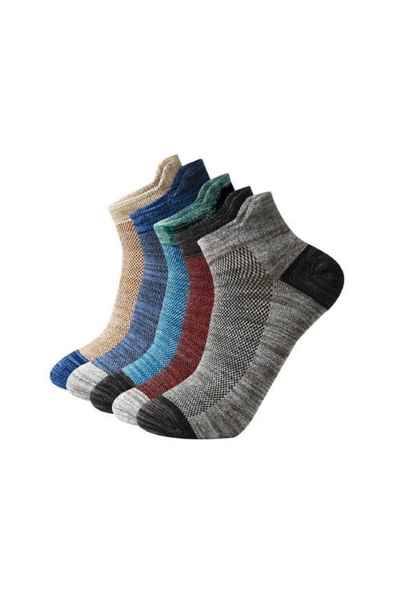 Ankle Socks Men Colorful Men's Vintage Tyre Socks Sweat Absorbing Comfortable Short Tube Mesh Cotton Socks