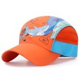 thumbnail image 1 of Ttongbb Hats Children's Contrast-Color Shark Embroidery Mesh Lightweight Breathable Adjustable Baseball Cap Sunshade Headwear, 1 of 2