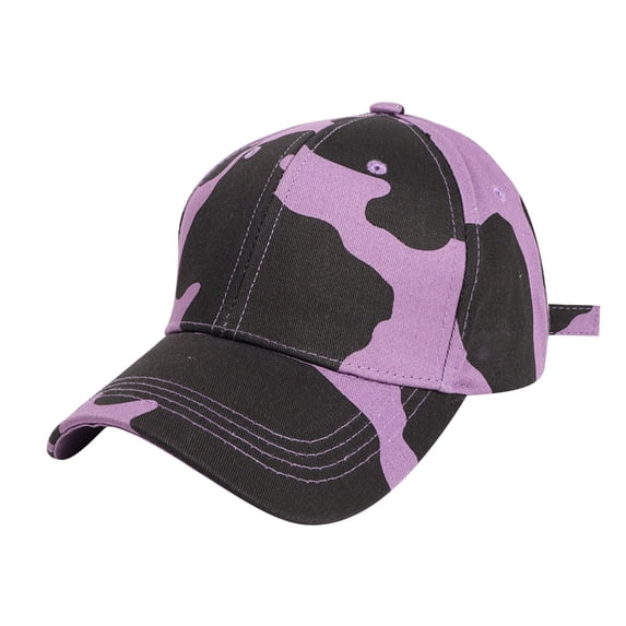 Ttongbb Hats Full Over Cow Print Curved Brim Unisex Multiple Color Soft Twill Headwear Hip Hop Dad Sun Travel Hiking Cap