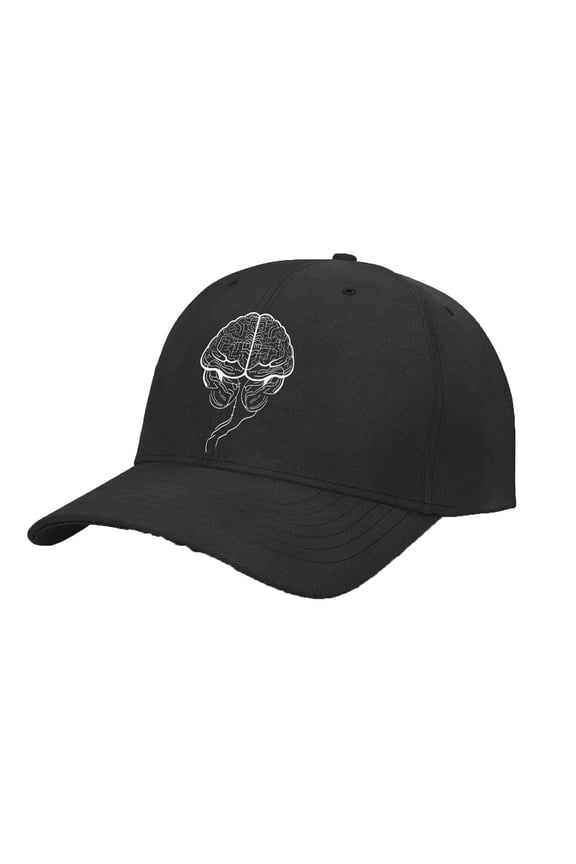 Hats Solid Color Unisex Lightweight Breathable Baseball Brain Anatomy Print Couple's Cap Sun Shield Hat For Hiking Sports