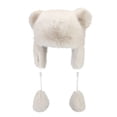 thumbnail image 1 of Ttongbb Hats Thickened Cute Fuzzy Bear Ears Warm Pullover Decorative Bead Tassel Ear Flap Hat Cold Weather Outwear Headwear, 1 of 2