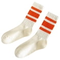 thumbnail image 1 of Ttongbb Socks Three Color Block Stripe Warmth Elastic Couples' Short Socks Everyday Soft Footwear For Home Sleep Floor, 1 of 2