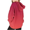 thumbnail image 1 of TtopsQueen Oversized Kids Hoodie Sweatshirt, Drop Shoulder Long Sleeve Pullover with Front Kangaroo Pocket, Soft Fleece Loose Casual Hooded Tops for Boys Girls Red,9 Years, 1 of 4
