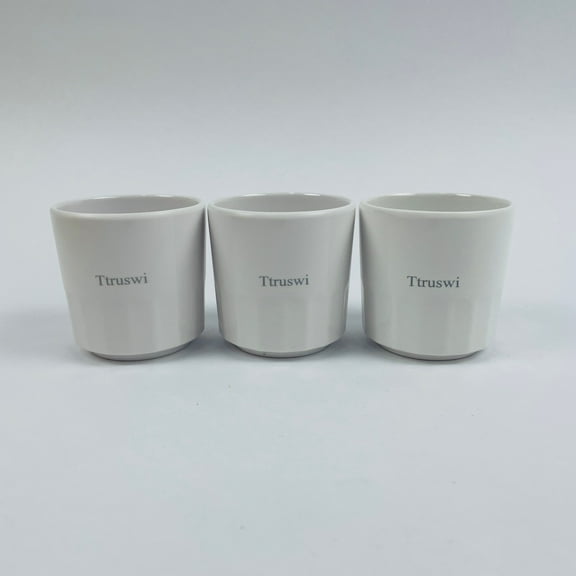 Ttruswi 125 ml Plastic Cups, Tea Cup, Drinking Cup, Set of 3