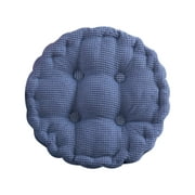 Ttybhh Sponges Clearance, Cushion Promotion! Chair Cushion Round Cotton Upholstery Soft Padded Cushion Pad Office Home or Car Blue