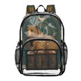 thumbnail image 1 of Ttyddzy Clear Backpack Heavy Duty PVC Transparent Backpack for College Workplace, Brown Bear, 1 of 8