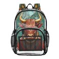 thumbnail image 1 of Ttyddzy Clear Backpack Heavy Duty PVC Transparent Backpack for College Workplace, Bull, 1 of 8