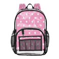 thumbnail image 1 of Ttyddzy Clear Backpack Heavy Duty PVC Transparent Backpack for College Workplace, Dot Fabric, 1 of 8