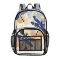 thumbnail image 1 of Ttyddzy Clear Backpack Heavy Duty PVC Transparent Backpack for College Workplace, Dragonfly, 1 of 8