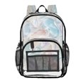 thumbnail image 1 of Ttyddzy Clear Backpack Heavy Duty PVC Transparent Backpack for College Workplace, Jelly Pebbles, 1 of 8