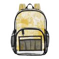 thumbnail image 1 of Ttyddzy Clear Backpack Heavy Duty PVC Transparent Backpack for College Workplace, Light Yellow Line, 1 of 8