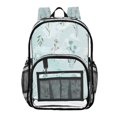 thumbnail image 1 of Ttyddzy Clear Backpack Heavy Duty PVC Transparent Backpack for College Workplace, Lightbluefloral, 1 of 8