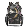 thumbnail image 1 of Ttyddzy Clear Backpack Heavy Duty PVC Transparent Backpack for College Workplace, Moon Purple, 1 of 8