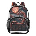 thumbnail image 1 of Ttyddzy Clear Backpack Heavy Duty PVC Transparent Backpack for College Workplace, Red Blood Moon, 1 of 8