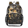thumbnail image 1 of Ttyddzy Clear Backpack Heavy Duty PVC Transparent Backpack for College Workplace, Twin Dragons, 1 of 8