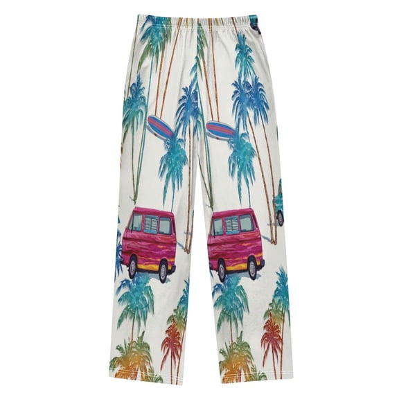 Ttyddzy Seahorses and Corals Printed Boy's Pajama Pants, Cotton-like Modal for Spring/Autumn