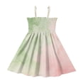 thumbnail image 1 of Ttyddzy Woman' Casual-Dresses Sleeveless Camisole A-Line Dress for 2Y-7-8Y，Pinkish-green Mixture, 1 of 8