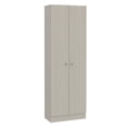 thumbnail image 1 of TuHome Modern Off White Engineered Wood Multistorage 70" Two Door Pantry, 1 of 10