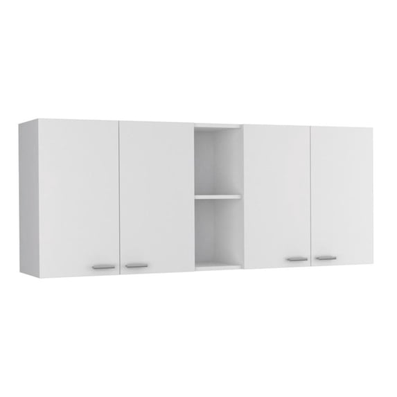 TuHome White Modern Engineered Wood Portofino 150 Wall Cabinet