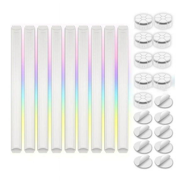 TuYa WIFI LED Smart Wall Lamp 5V USB Bar DIY Atmosphere LED Night Light Music Rhythm for TV Backlight Bedroom Game(C)