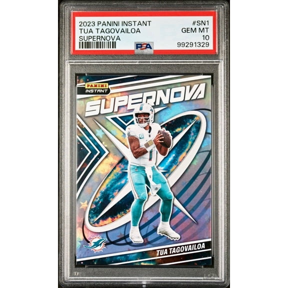 Tua Tagovailoa 2023 Panini Supernova NFL #SN-1 Football Card PSA 10 Gem Mint