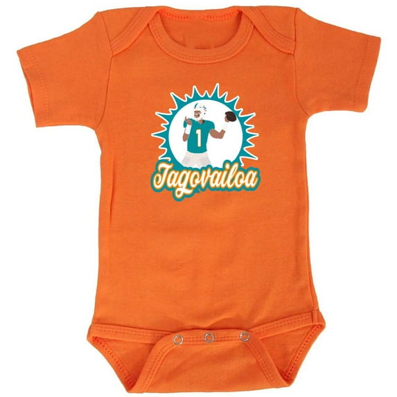 Tua Tagovailoa Logo Dolphins Baby 1 Piece