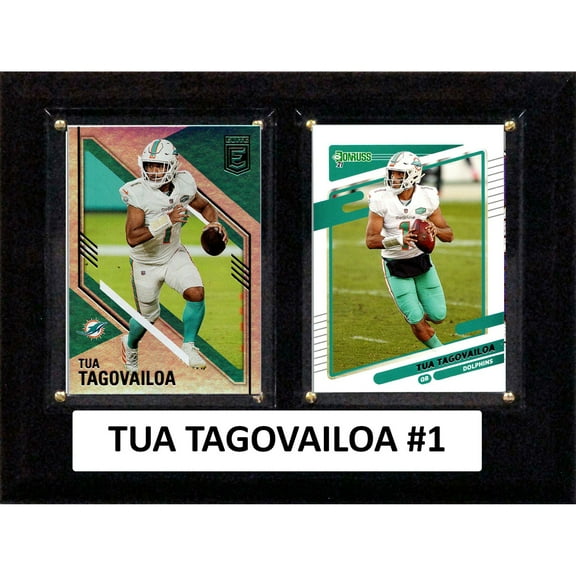 Tua Tagovailoa Miami Dolphins 6" x 8" Trading Card Plaque