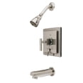 thumbnail image 1 of Tub And Shower Faucet - Satin Nickel Finish, 1 of 1
