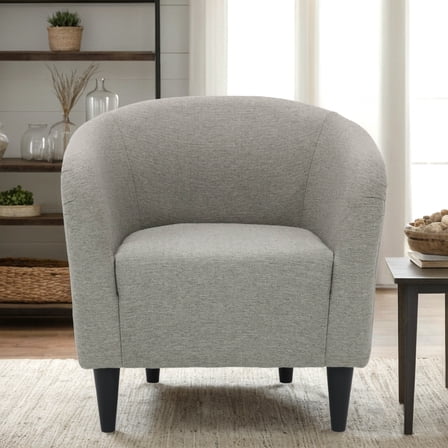 Mainstays Rolled Tub Acccent Chair, Zeus Grey