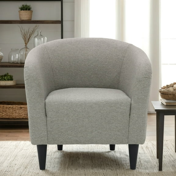 Mainstays Rolled Tub Acccent Chair, Zeus Grey