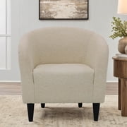 Mainstays Rolled Tub Accent Chair, Zeus Sand