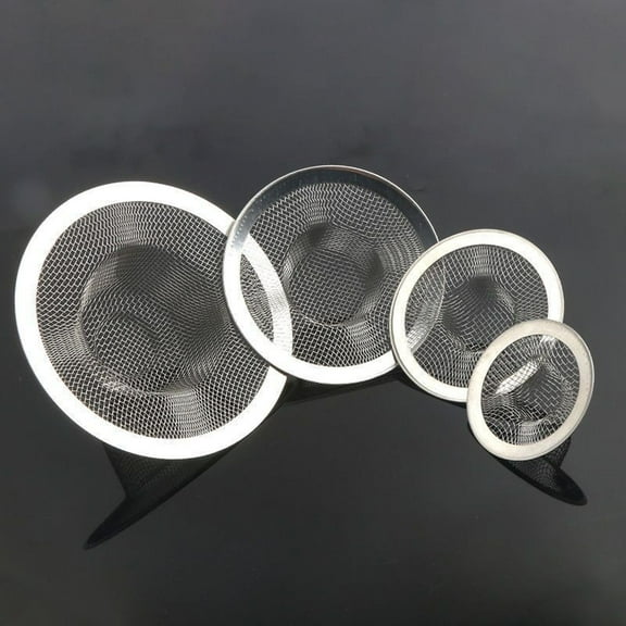 Tub Drain Hair Catcher - Shower Drain Mesh Strainer, Stainless Steel Shower Bathtub Drain Cover, Bathroom Sink Strainer Filter Basket for Bathroom Sink, Wash Basin Floor Drain