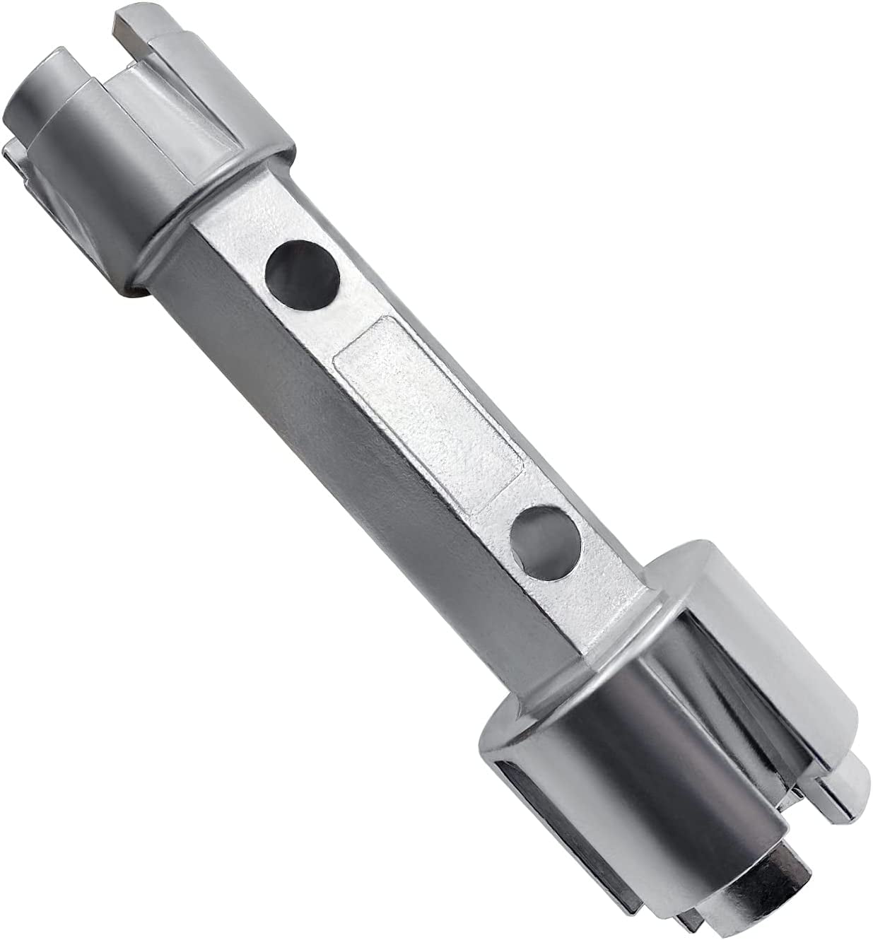 Tub Drain Remover Wrench Tub Drain Wrench Tub Dual Ended Drain Wrench Drain Remover Tool Zinc Alloy Wrench for Bathroom and Bathhouse