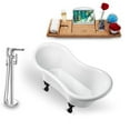 thumbnail image 1 of Tub, Faucet and Tray Set Streamline 62" Clawfoot NH1020BL-120, 1 of 7