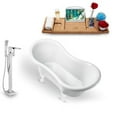 thumbnail image 1 of Tub, Faucet and Tray Set Streamline 62" Clawfoot NH1020WH-100, 1 of 7