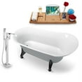 thumbnail image 1 of Tub, Faucet and Tray Set Streamline 70" Clawfoot NH1101BL-100, 1 of 4