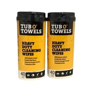 Tub O Towels TW40 - 2 Pack Heavy-Duty Multi-Surface Cleaning Wipes