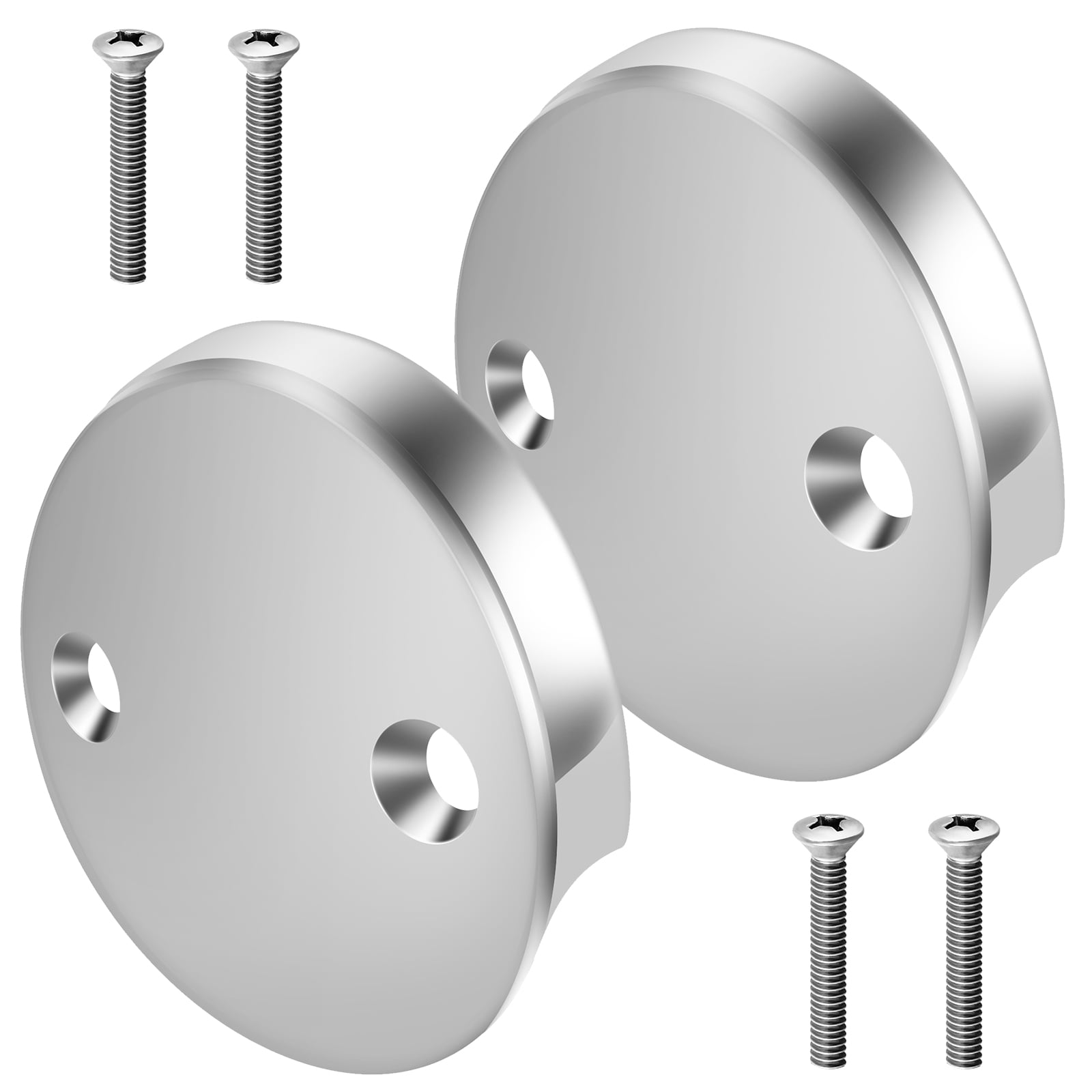 Tub Overflow Drain Cover Double Hole Bathtub Overflow Drain Cover with ...