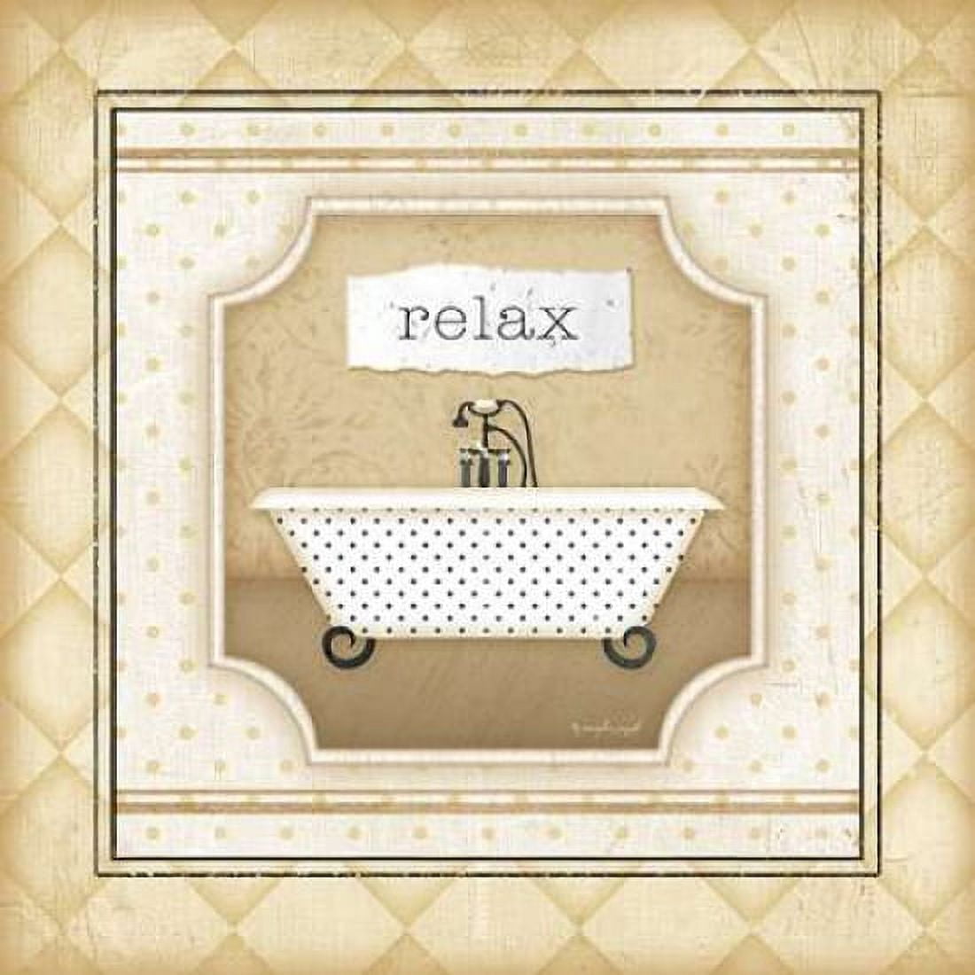 Tub - Relax Canvas Art - Jennifer Pugh (24 x 24)
