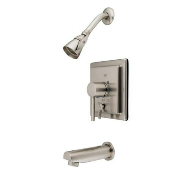 Tub-Shower Faucet With Diverter - Satin Nickel Finish