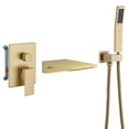 thumbnail image 1 of Tub Shower Faucets Sets Complete Brushed Gold Bathtub Shower System with Tub Spout, Bathtub Faucet Set Tub and Shower Faucet Combo Trim Kit with Rough-in Valve, 1 of 9