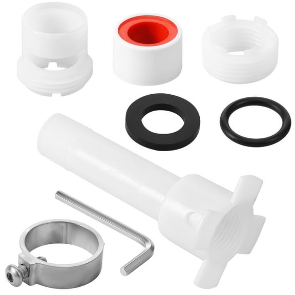 Tub Spout Adapter Universal 4 in 1 Bathtub Spout Conversion Kit Easy Install Tub Faucet Spout Adapter Tub Spout Converter Adapter for 1/2 Inch Copper Pipe 1/2 Inch and 3/4 Inch Pipe Thread