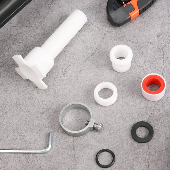 Tub Spout Adapter Universal 4 in 1 Bathtub Spout Conversion Kit Easy Install Tub Faucet Spout Adapter Tub Spout Converter Adapter for 1/2 Inch Copper Pipe 1/2 Inch and 3/4 Inch Pipe Thread