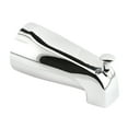 thumbnail image 1 of Tub Spout w/Diverter, 1/2 in. FIP, Zinc Diecast, Chrome-Plated Finish, Pack of 1, 1 of 1